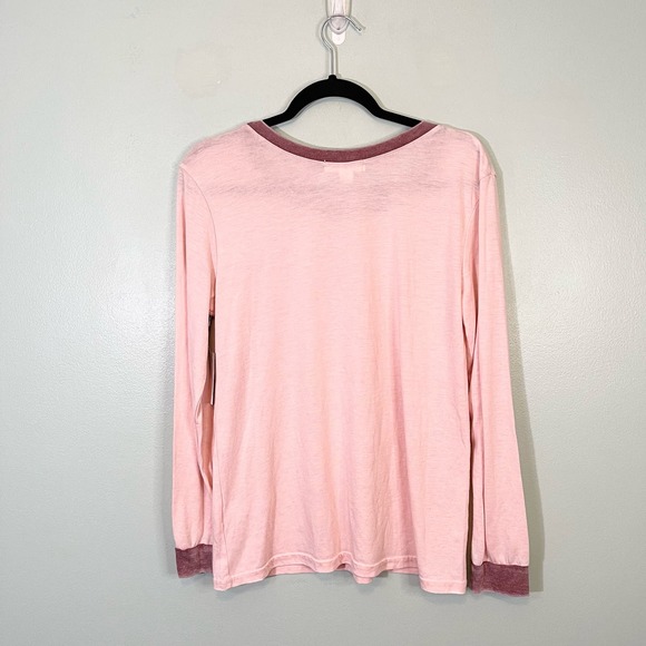 TREASURE & BOND Women's Pink Super Soft Pullover Long Sleeve Shirt Medium NWT - Picture 2 of 9